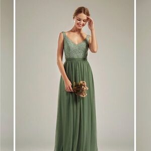 Chic Forest Green Maxi Dress